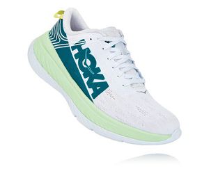 Hoka One One Carbon X Mens Road Running Shoes Green Ash/White | AU-4306127